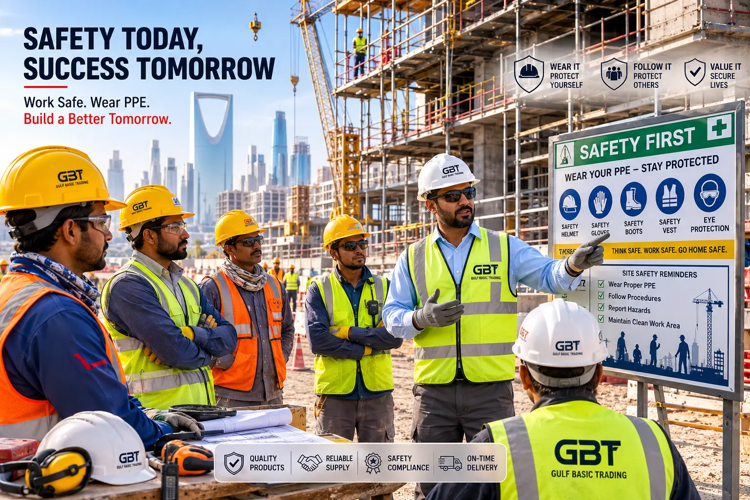 How Companies in Saudi Arabia Can Improve PPE Compliance Among Employees - Gulf Basic Trading Blog Article