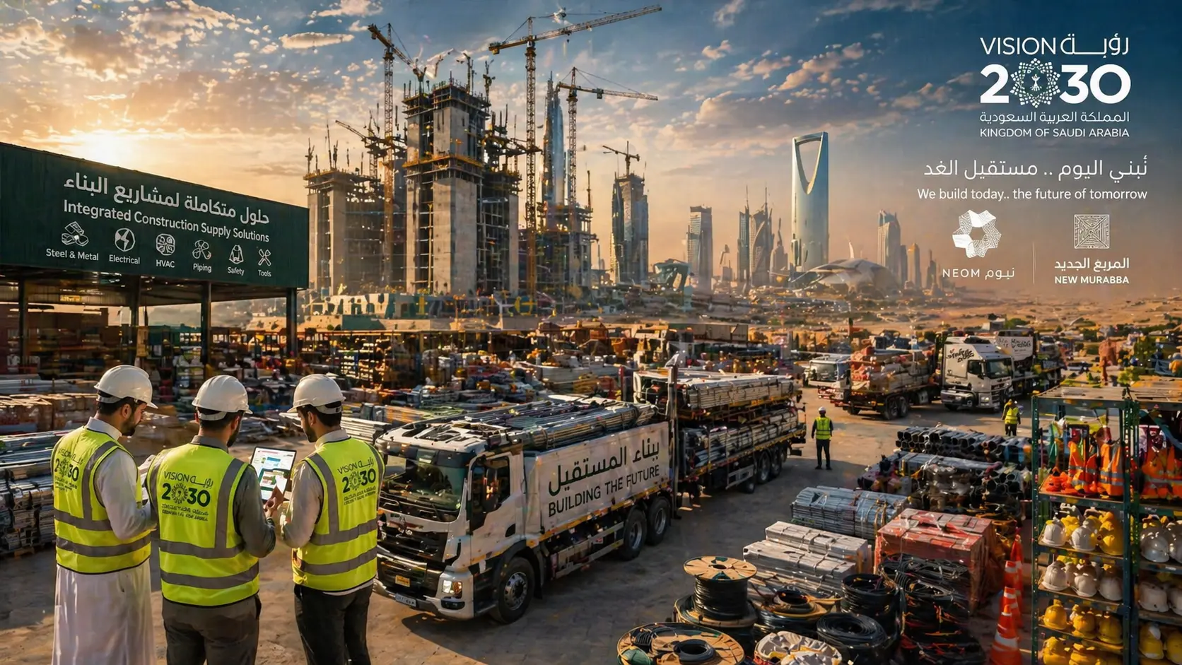 Powering the Giga-Projects: A Supplier’s Role in Vision 2030 - Gulf Basic Trading Blog Article