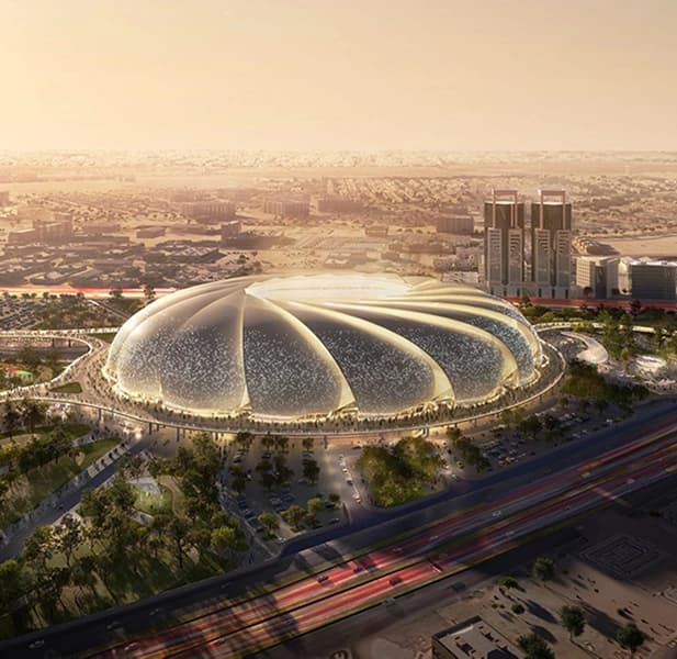 Aramco Stadium Construction - Major Football Stadium Project KSA