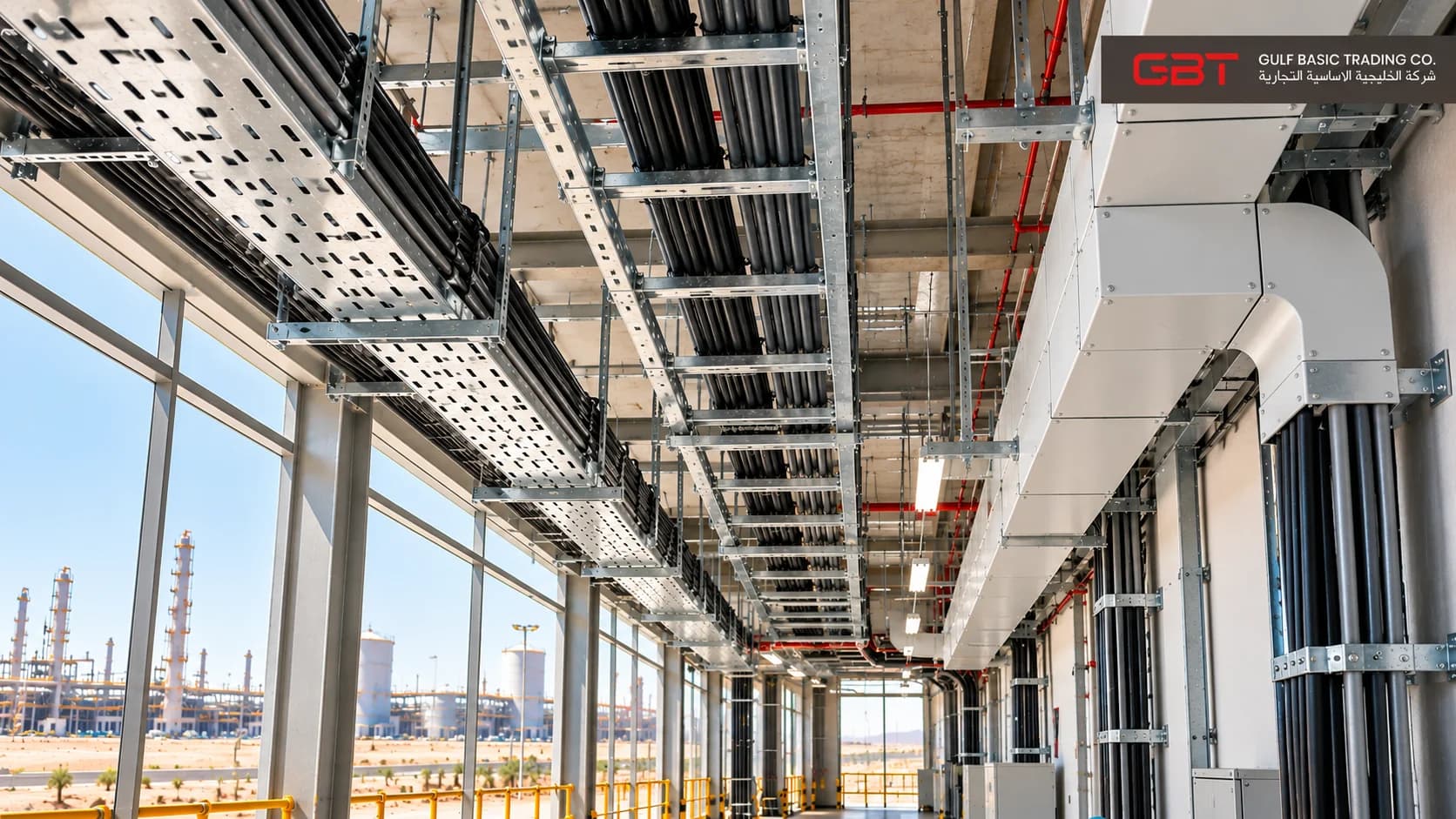 Cable Management Systems in Saudi Arabia: How to Choose Between Cable Tray, Cable Ladder and Cable Trunking - Gulf Basic Trading Blog Article