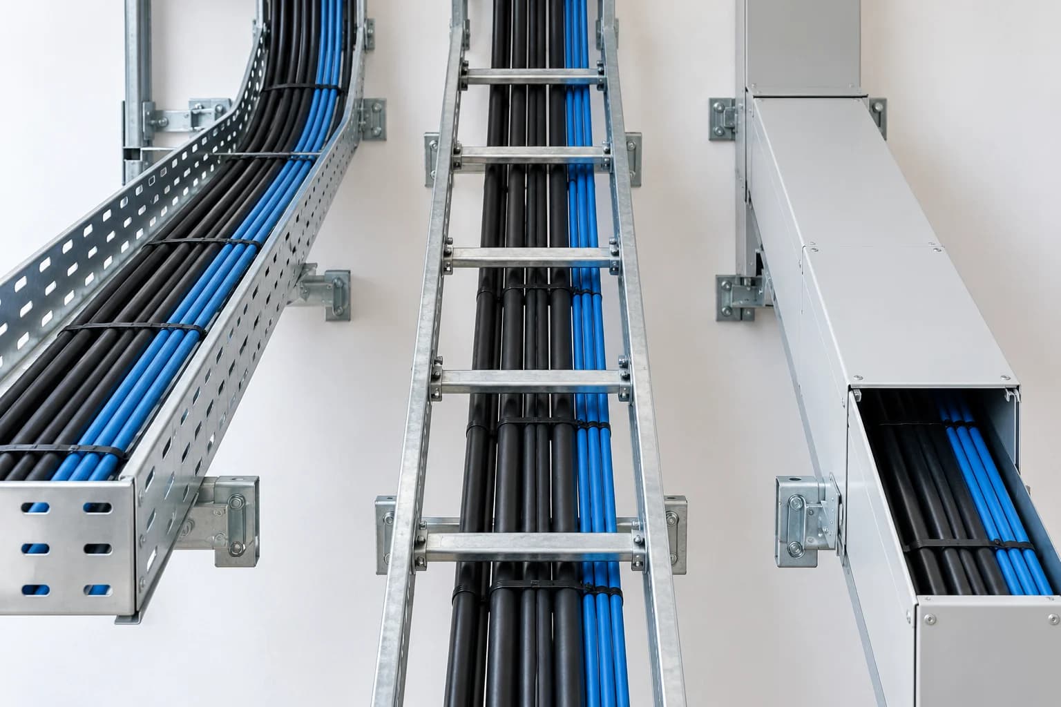 Cable management systems used in commercial and construction projects