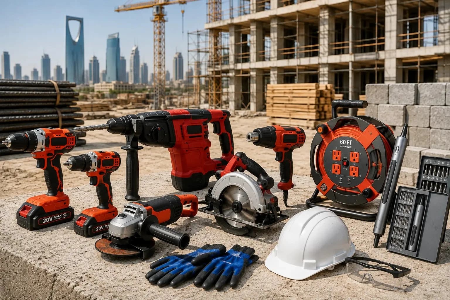 How to Choose the Right Power Tools for Construction Projects in Saudi Arabia - Gulf Basic Trading Blog Article