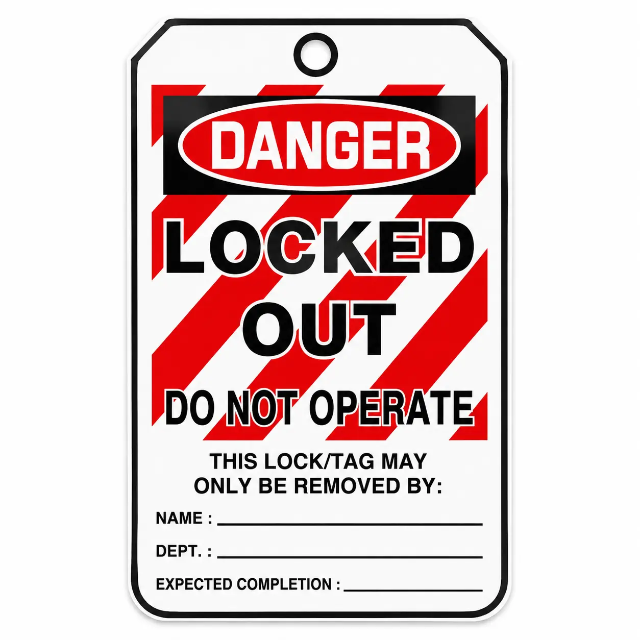 DO NOT OPERATE CARD - Safety Materials - Gulf Basic Trading Saudi Arabia