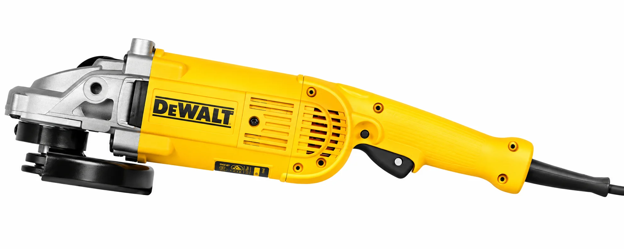 DeWalt DWE493 180mm 2200W angle grinder with trigger switch