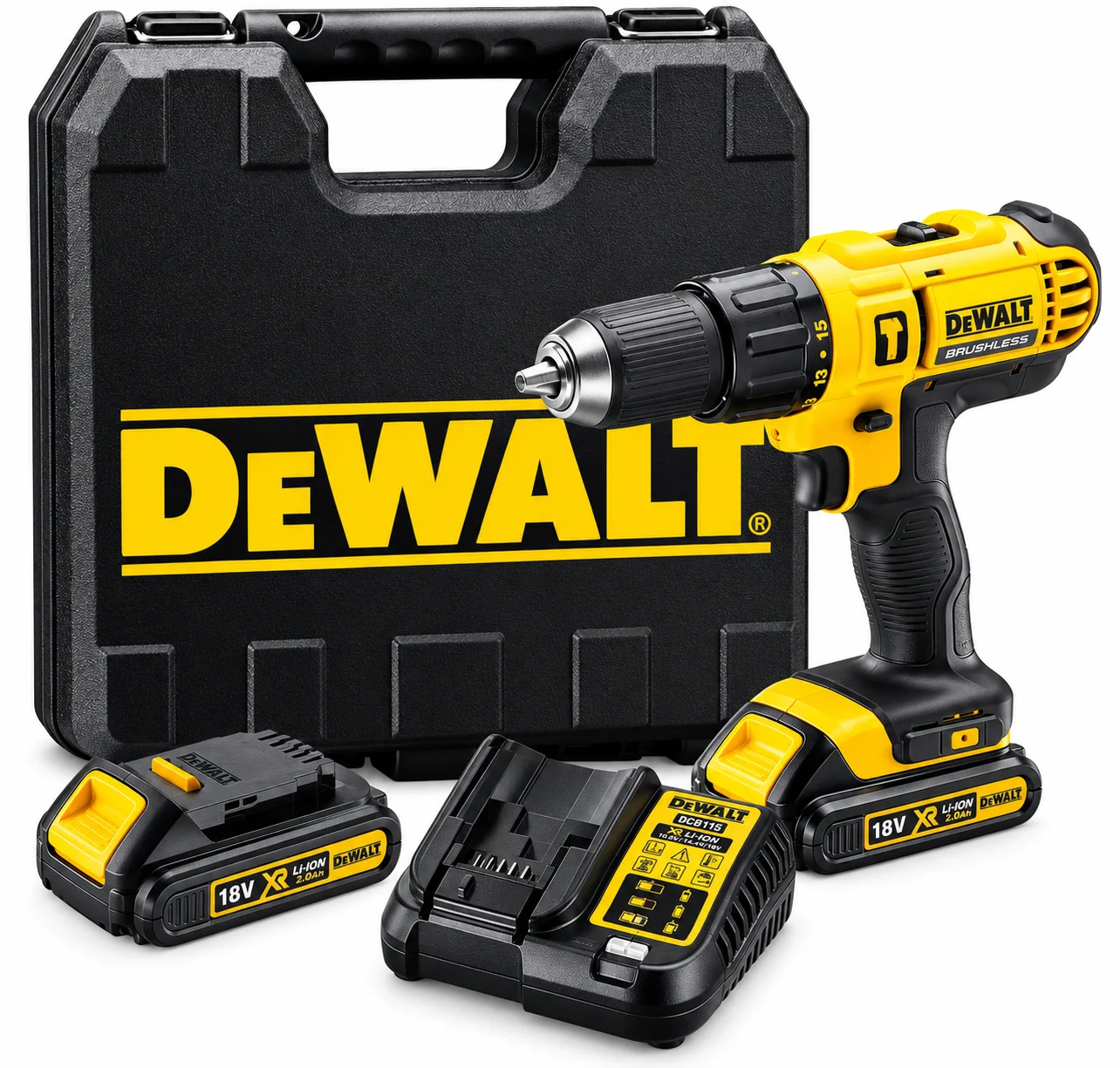 DeWalt DCD776C2 18V XR cordless hammer drill with 1.3Ah battery kit